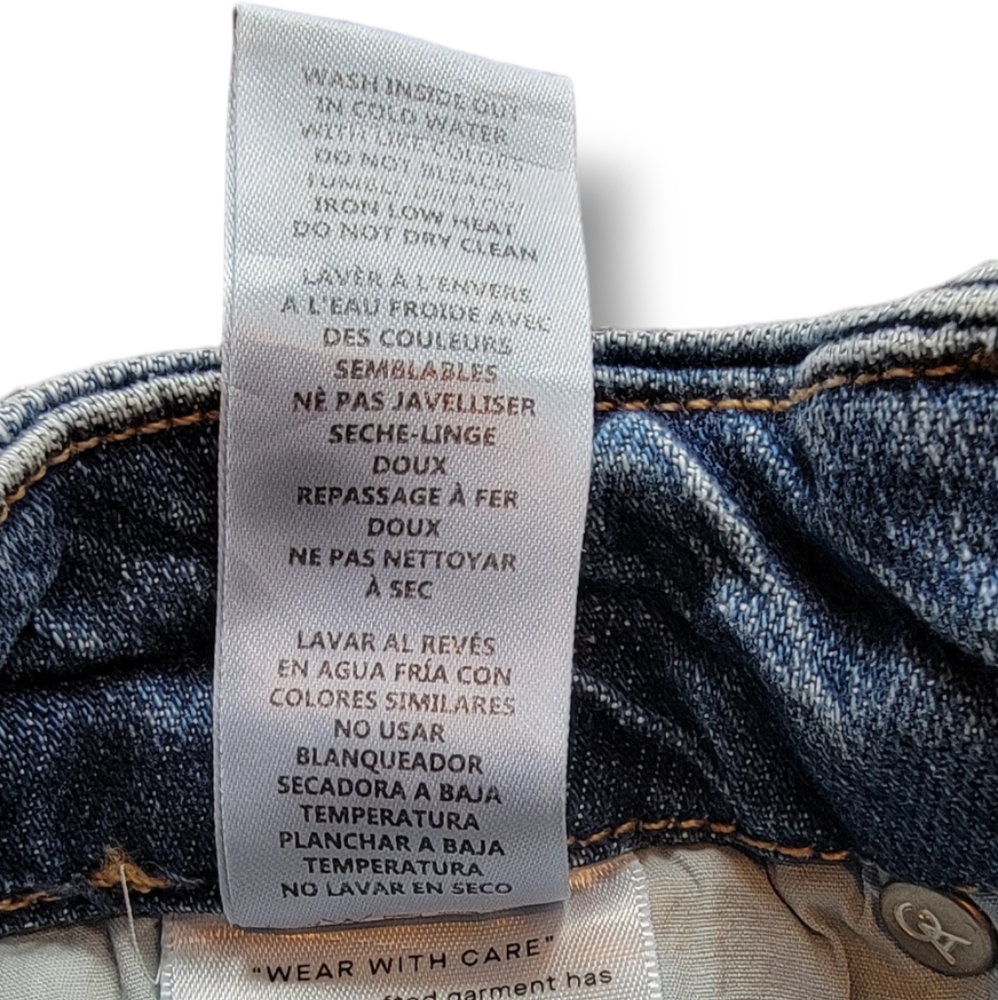 Good American Good Classic Raw Hem Jeans Size 12/31 Skinnyish Hi-rise - Picture 8 of 11